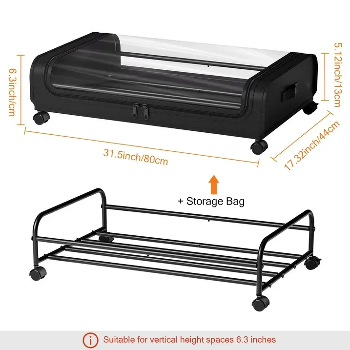Under Bed Storage with Wheels