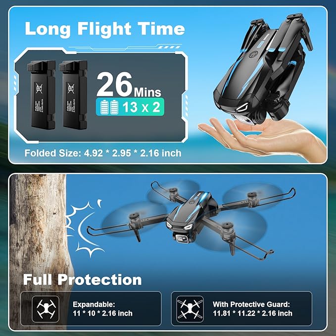1080P HD FPV Foldable Drone