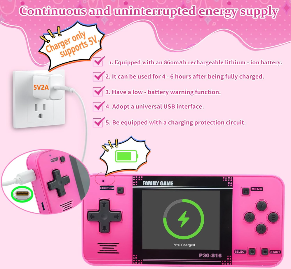 Handheld Game for Kids -Preloaded