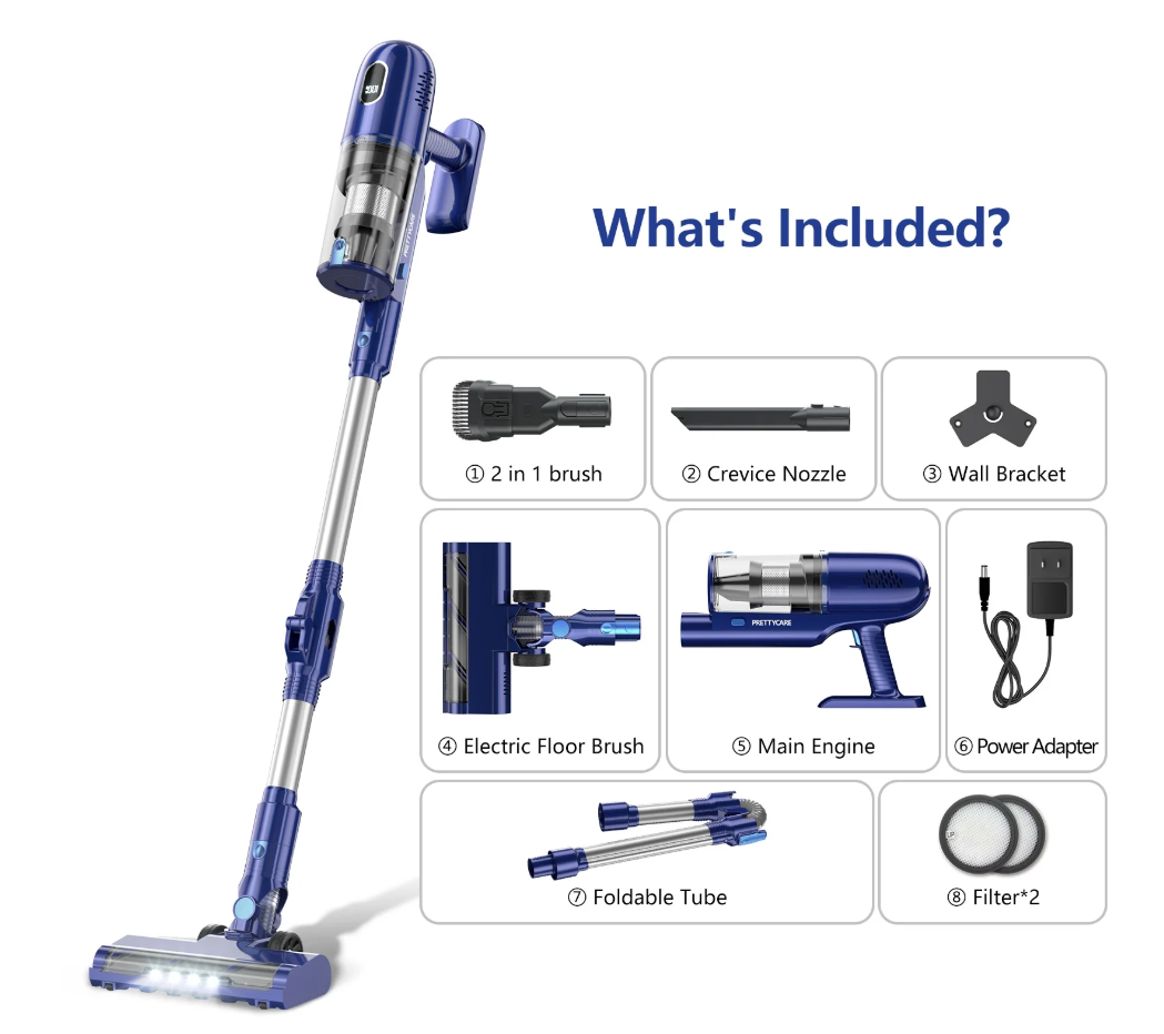 PrettyCare Cordless Vacuum Cleaner