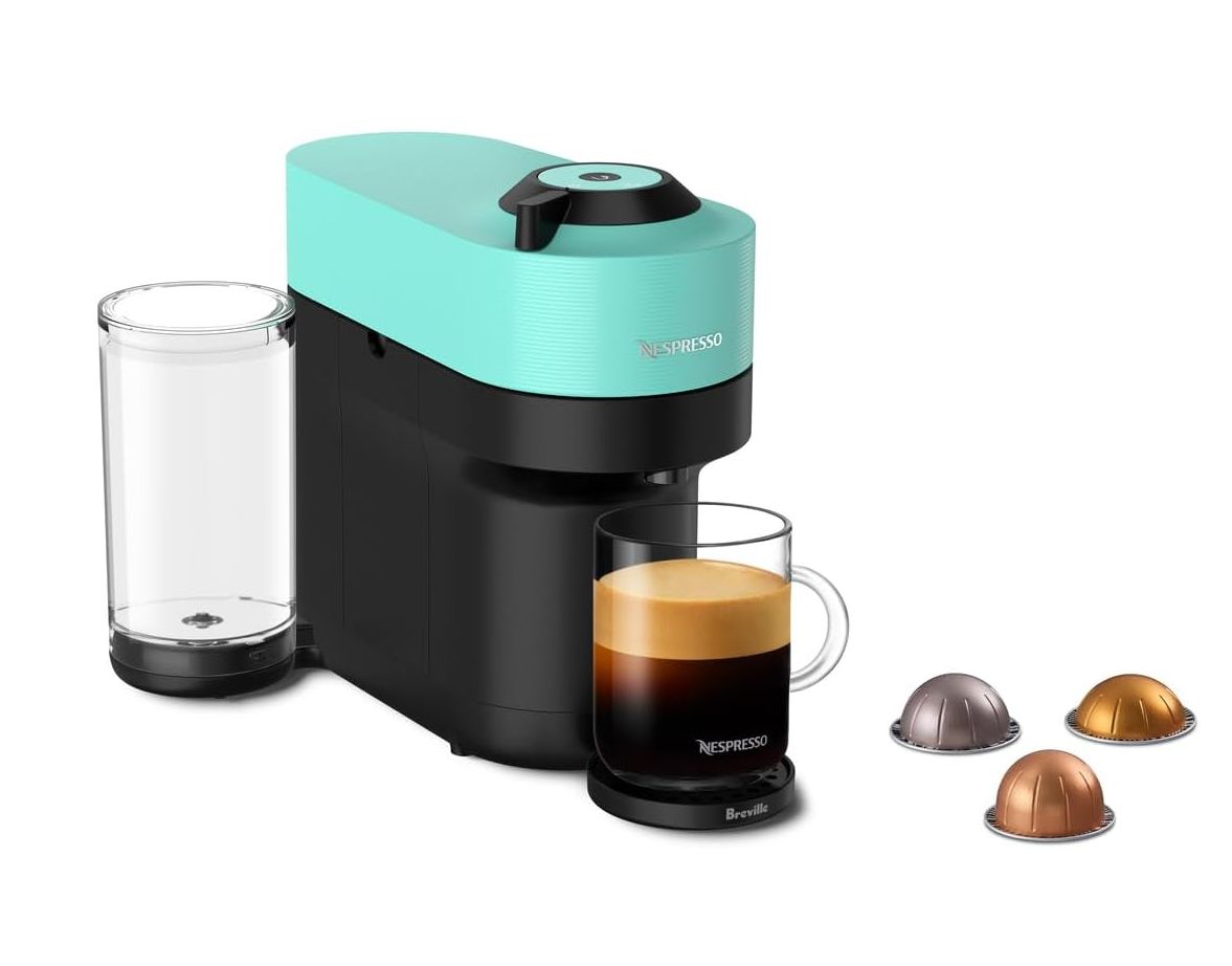 Nespresso Vertuo Pop+ Coffee Machine - Aqua Mint Nespresso Vertuo Pop+ Coffee Machine - Aqua Mint