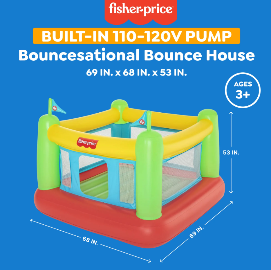 Indoor Bouncer with Built-in Pump - Toddler