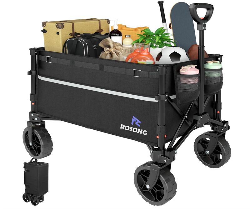 Collapsible Wagon Cart with Wheels