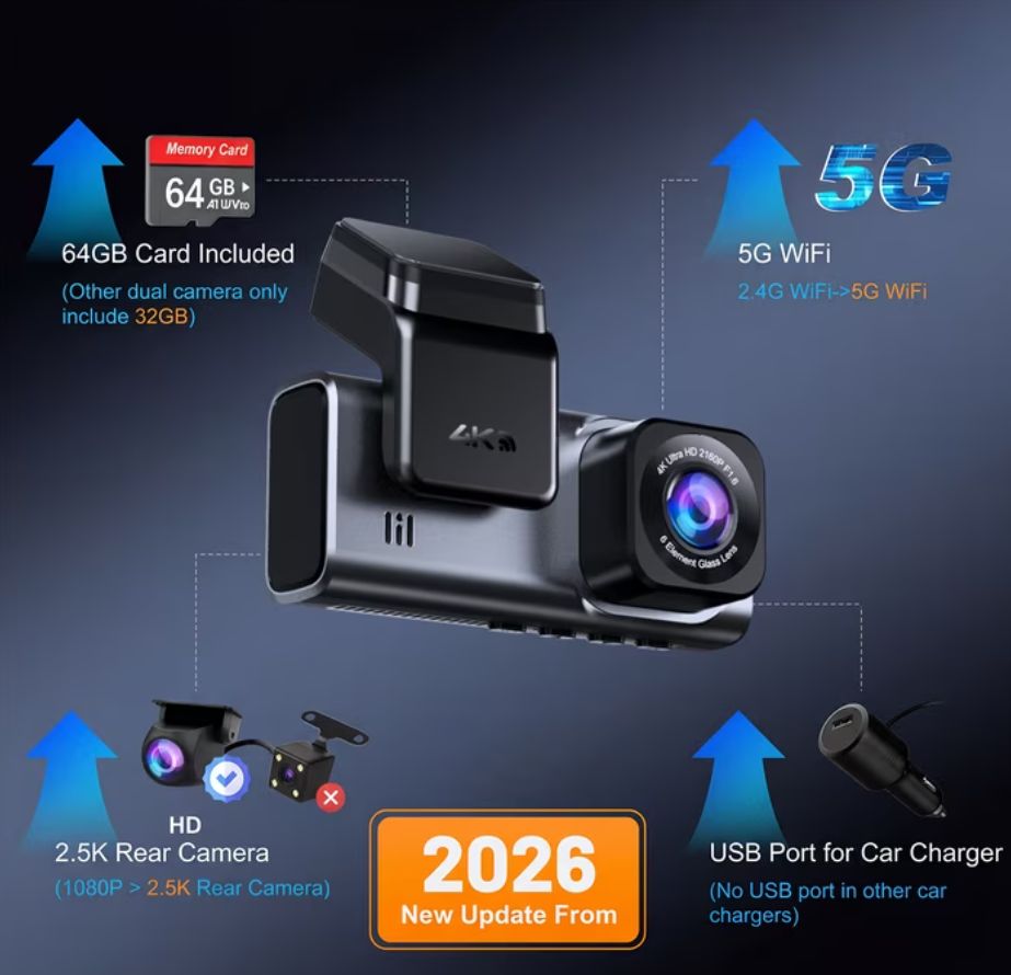 Dash Cam Front and Rear