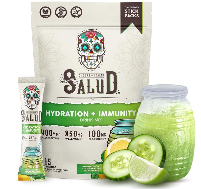 CucumberLime Salud 2-in-1 Hydration Packets + Immunity