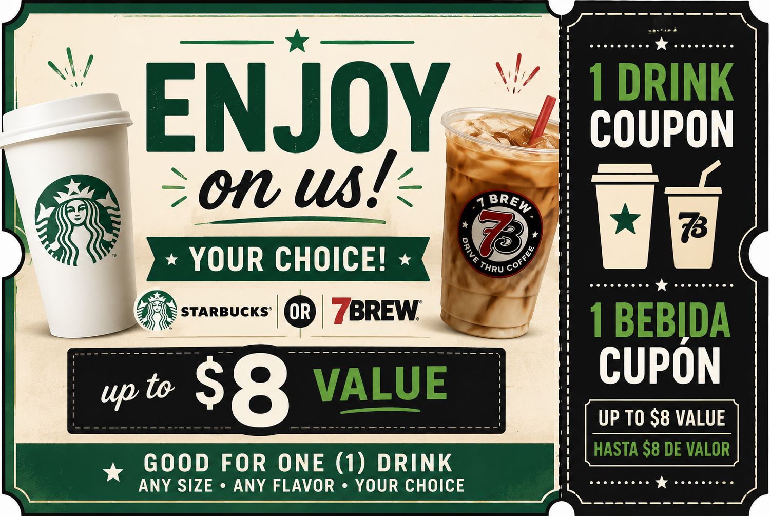 Starbucks/7Brew on HTG