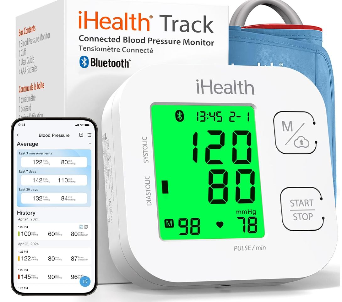 iHealth Track Smart Upper Arm Blood Pressure Monitor