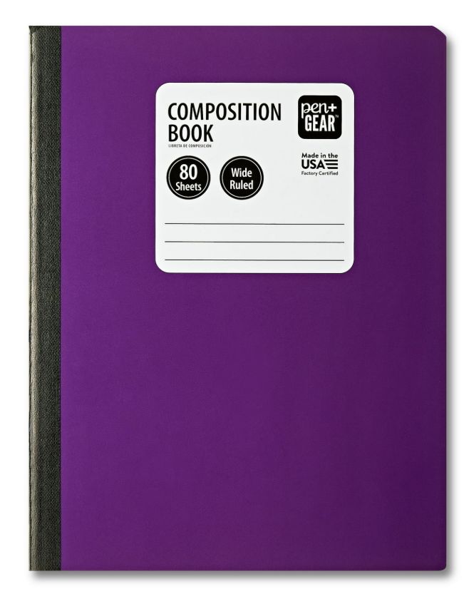 College Ruled - Composition Book - 80 sheets