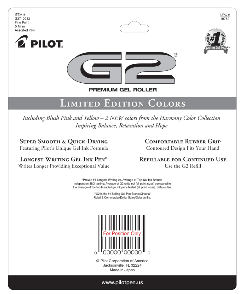 Pilot G2 Gel Ink Pens - 10 Ct