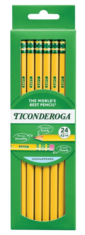 Ticonderoga Wood Pencils - Unsharpened