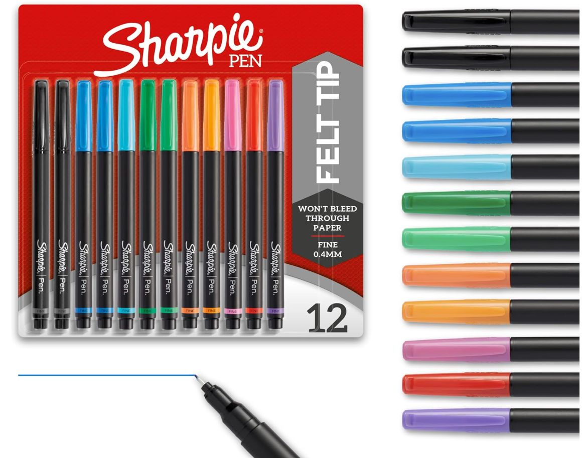 Sharpie Felt Tip Pens - 12 Count Sharpie Felt Tip Pens - 12 Count