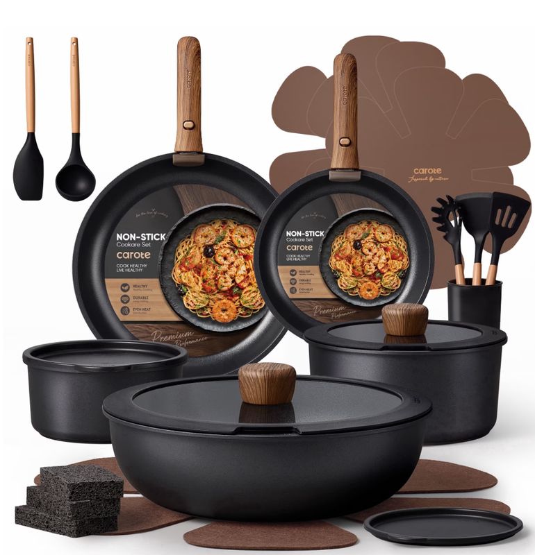 24-Piece Nonstick Cookware Set