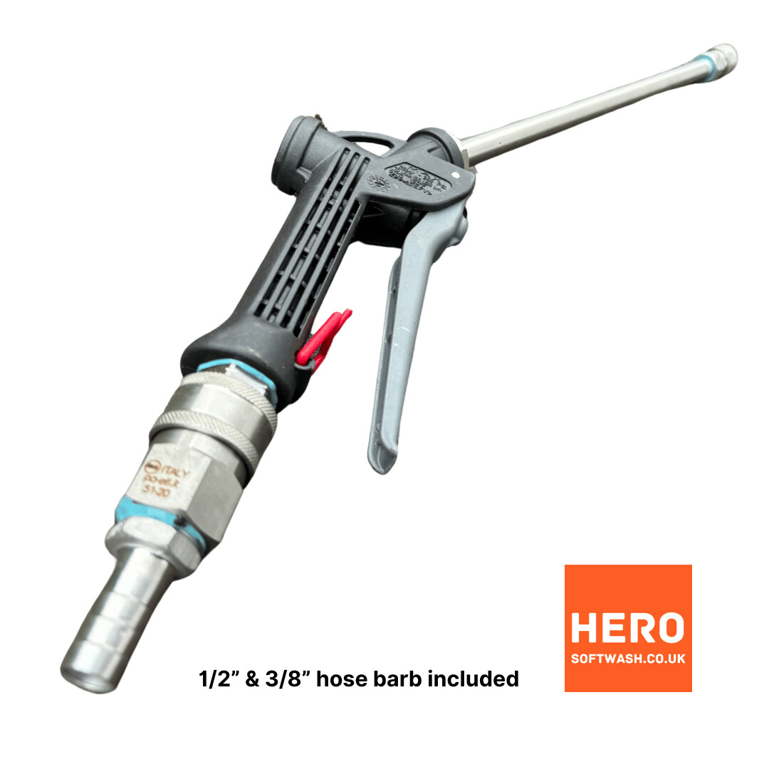 Softwash Trigger Gun With Stainless Steel Quick Connection Fittings
