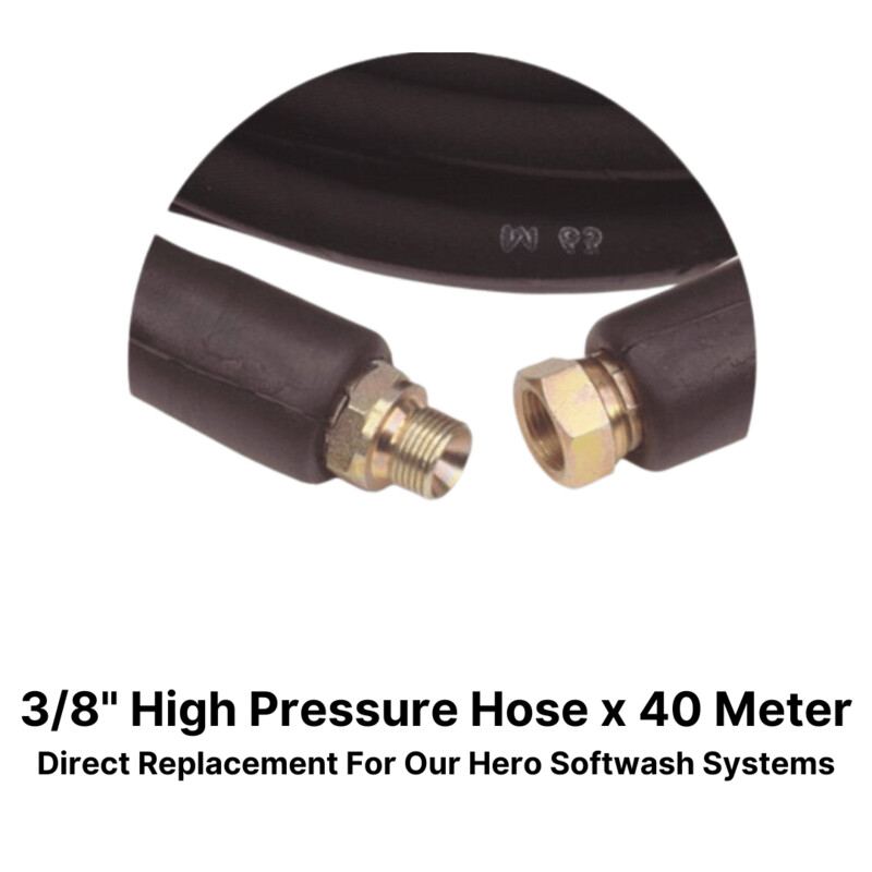 3/8" High Pressure Hose x 40 Meter Length