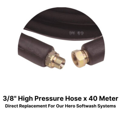 3/8" High Pressure Hose x 40 Meter Length
