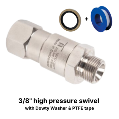 High Pressure Swivel for Pressure Washing (3/8" Mosmatic Swivel)