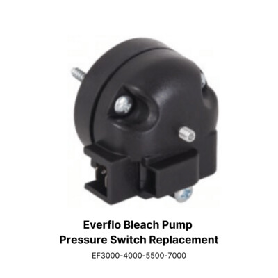 Everflo Bleach Pump Pressure Switch Replacment