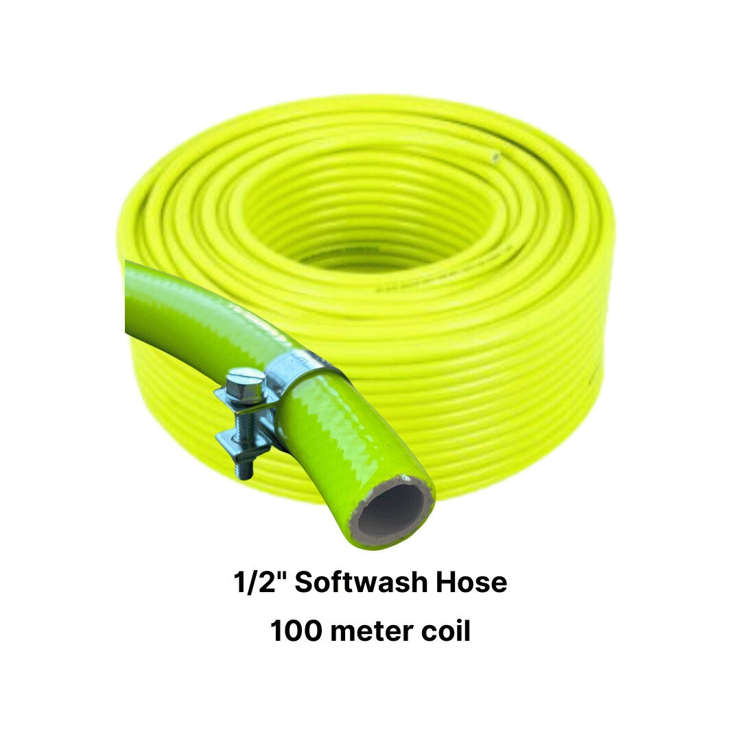 1/2" Softwash Hose (High Vis) and High Quality