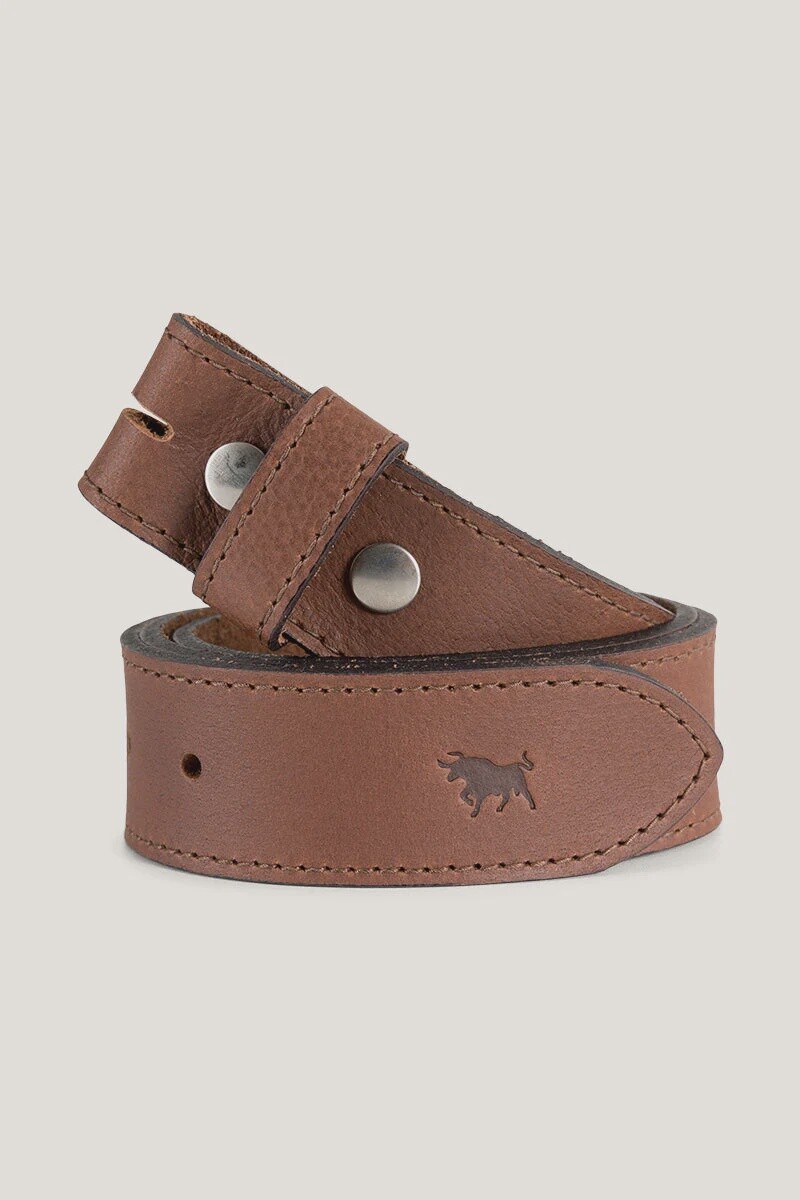 MBE - TIBBS LEATHER BELT STRAP - WALNUT