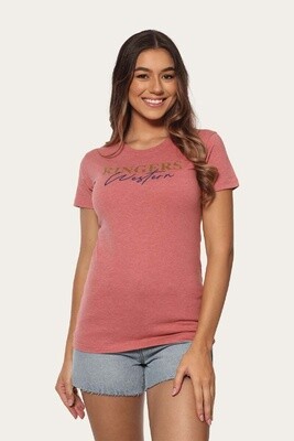 WSS - YEEDA WOMENS CLASSIC T-SHIRT DUSTY ROSE MARLE