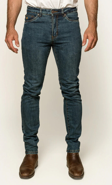 MJE - AUSTIN MENS SLIM FIT JEAN - TRUE BLUE