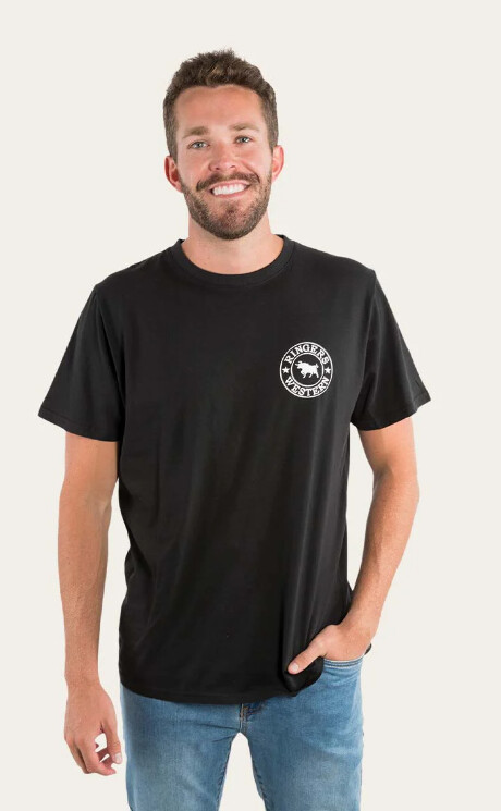 MSS - SIGNATURE BULL MENS LOOSE FIT T-SHIRT - BLACK/WHITE