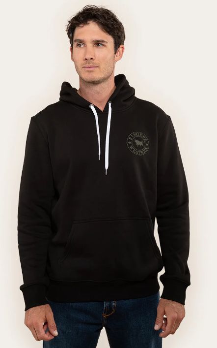 MJU - SIG BULL MENS HOODIE - BLACK/MILITARY GREEN