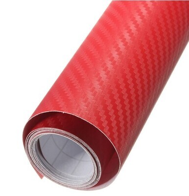 Plėvelė Carbon 3D raudona 50x152cm