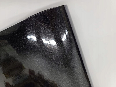 Plėvelė juoda blizgi su kristalais 50x152cm