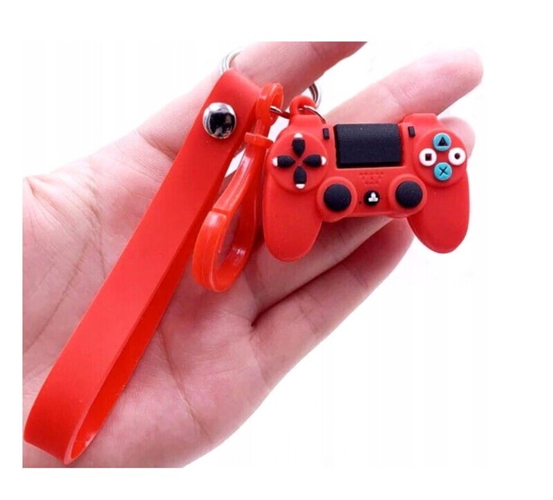 Raktų pakabukas PlayStation raudonas