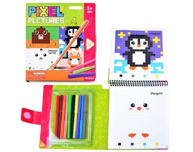 Piešimo knygelė Pixeliai