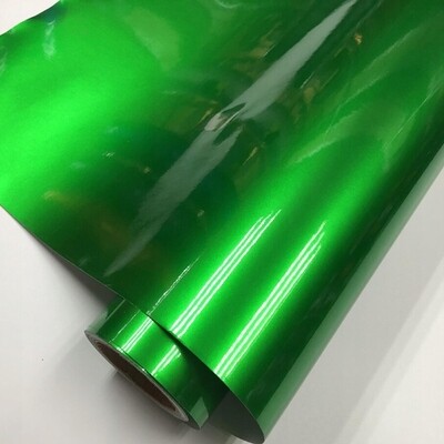 Plėvelė žalia blizgi metallic 50x152cm
