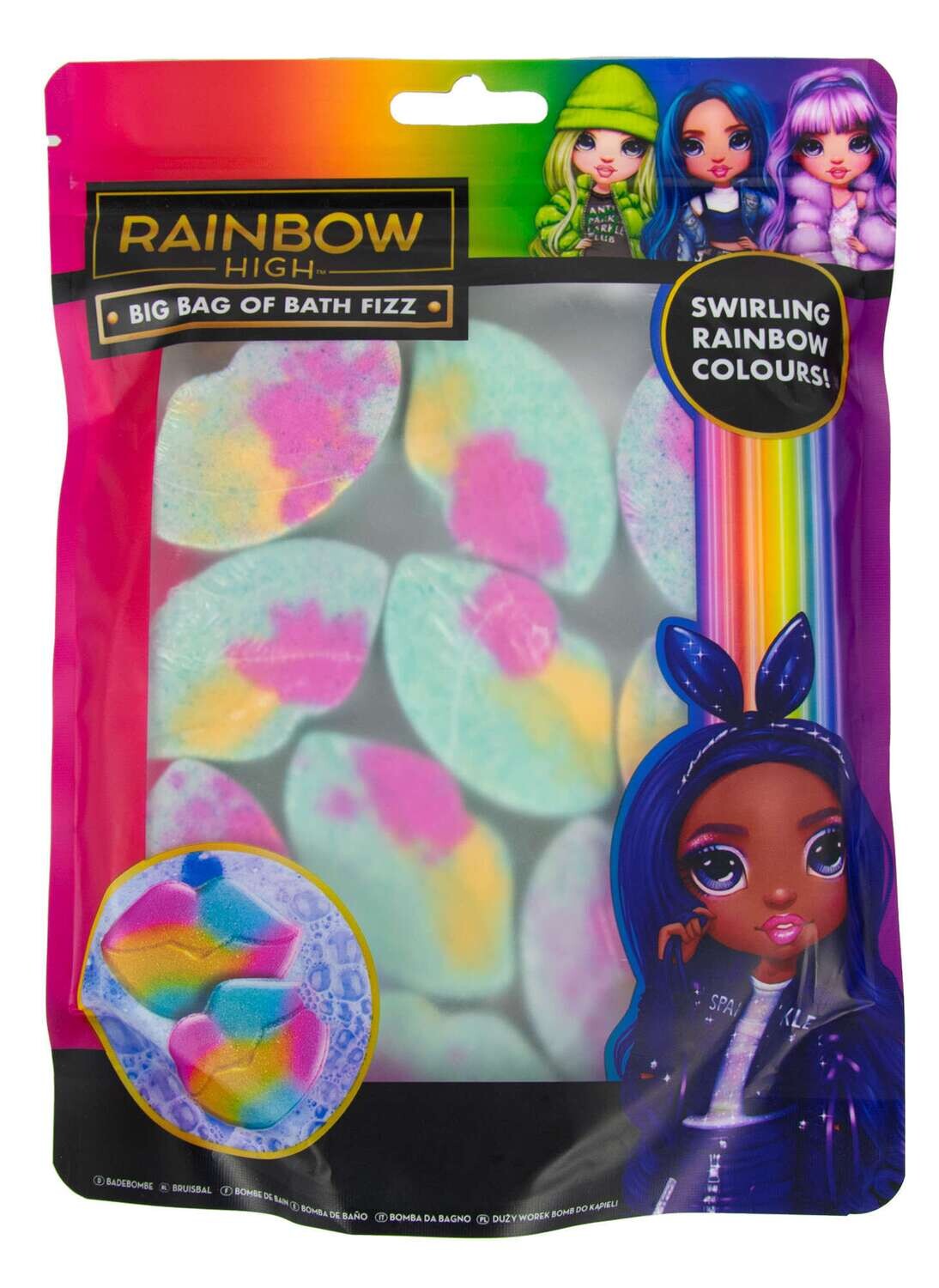 Rainbow vonios burbulas - lūpos