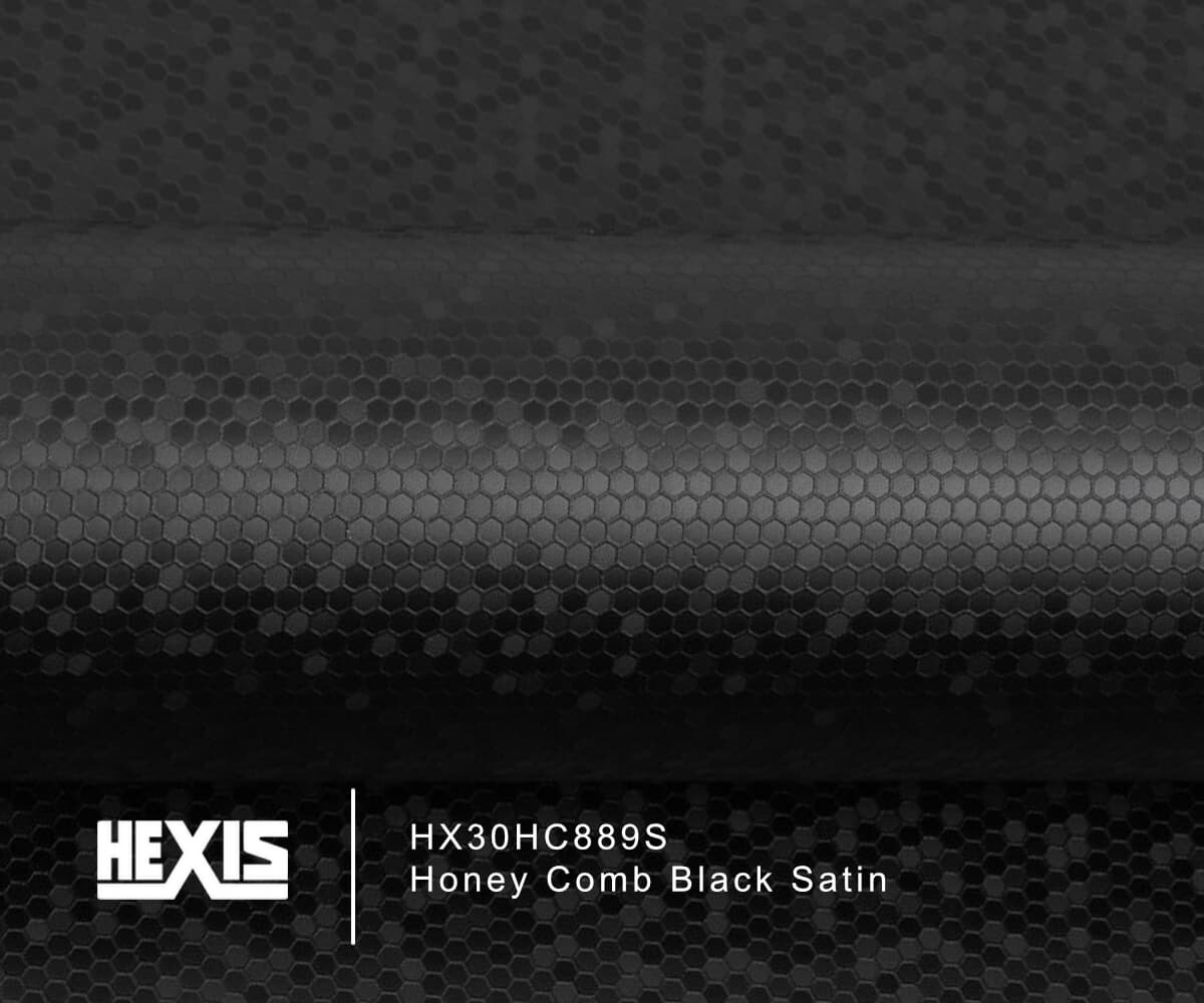 Plėvelė Honey Comb juoda Hexis 10x152cm