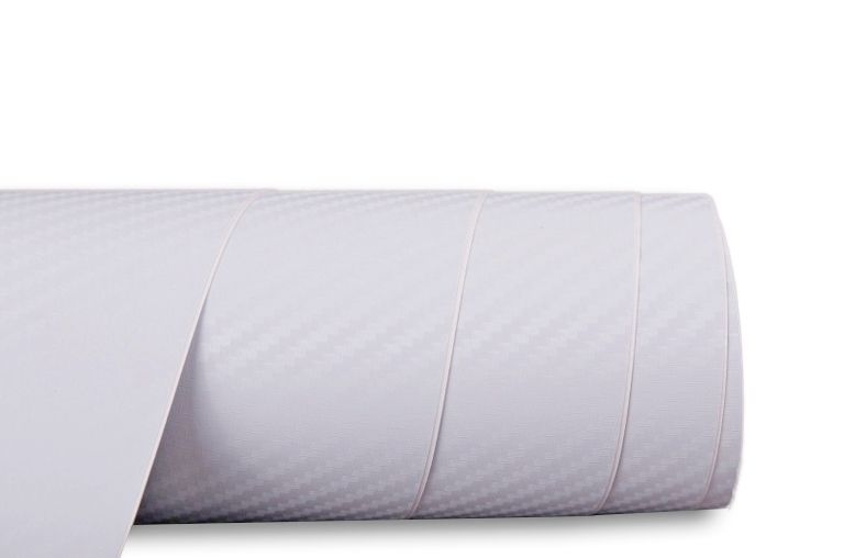 Plėvelė Carbon 3D balta 30m