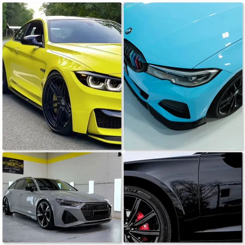 Automobilio apklijavimo plėvelė - blizgi Clear (įvairių spalvų)