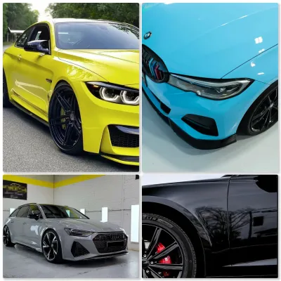 Automobilio apklijavimo plėvelė - blizgi Clear (įvairių spalvų)