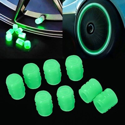 Ventilių dangteliai fluorescenciniai 4 vnt