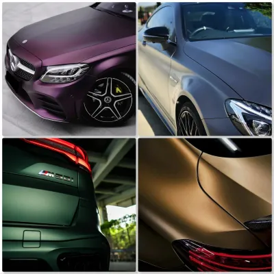 Automobilio apklijavimo plėvelė - aksomas Crystal (įvairių spalvų)