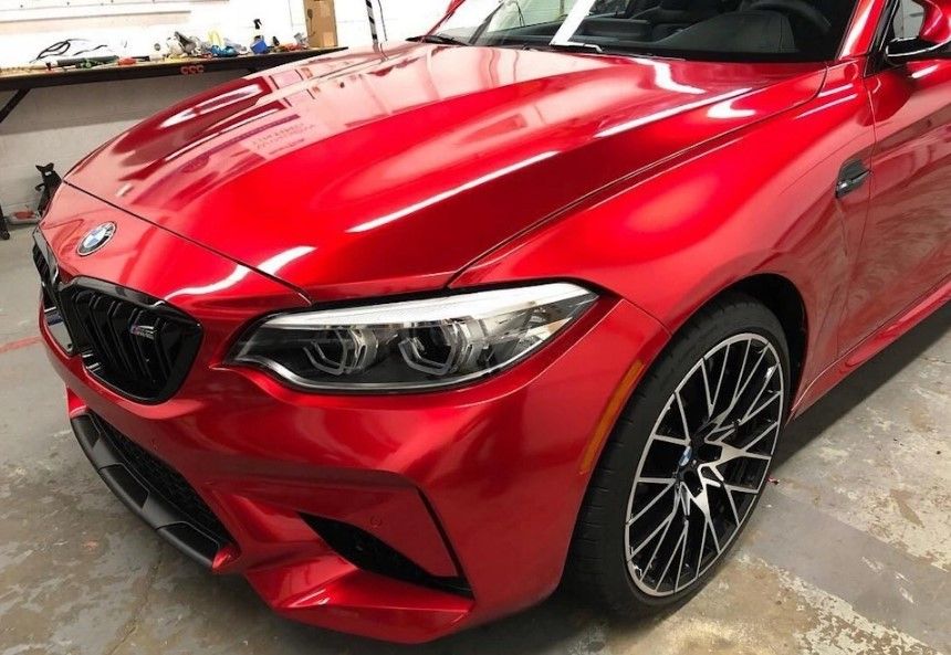 Automobilio apklijavimo plėvelė - blizgi Metallic raudona