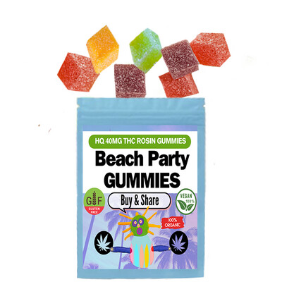 280mg (40mg x 7 Pieces) THC Gummies “Beach Party” 1/$30, 2/$55, 3/$75