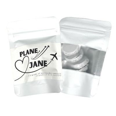 MUSHROOM CHOCOLATES  “PLANE JANE” *7 pieces (3.5g) 1/$60, 2/$115, 3/$165, 5/$270