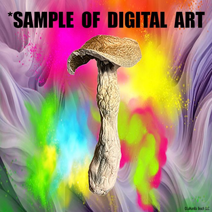“MONSTER-Sized MUSHROOMS ”Digital Art, Digital Art: Golden Envy Digital Art, 🎁 Monster: Golden Envy 10g