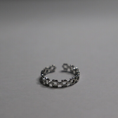 Square Star Cuff Ring
