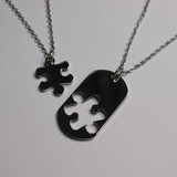 Distance Puzzle Piece Necklace