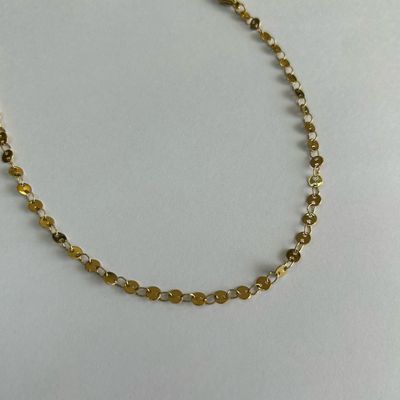 Gold Circle Link Anklet