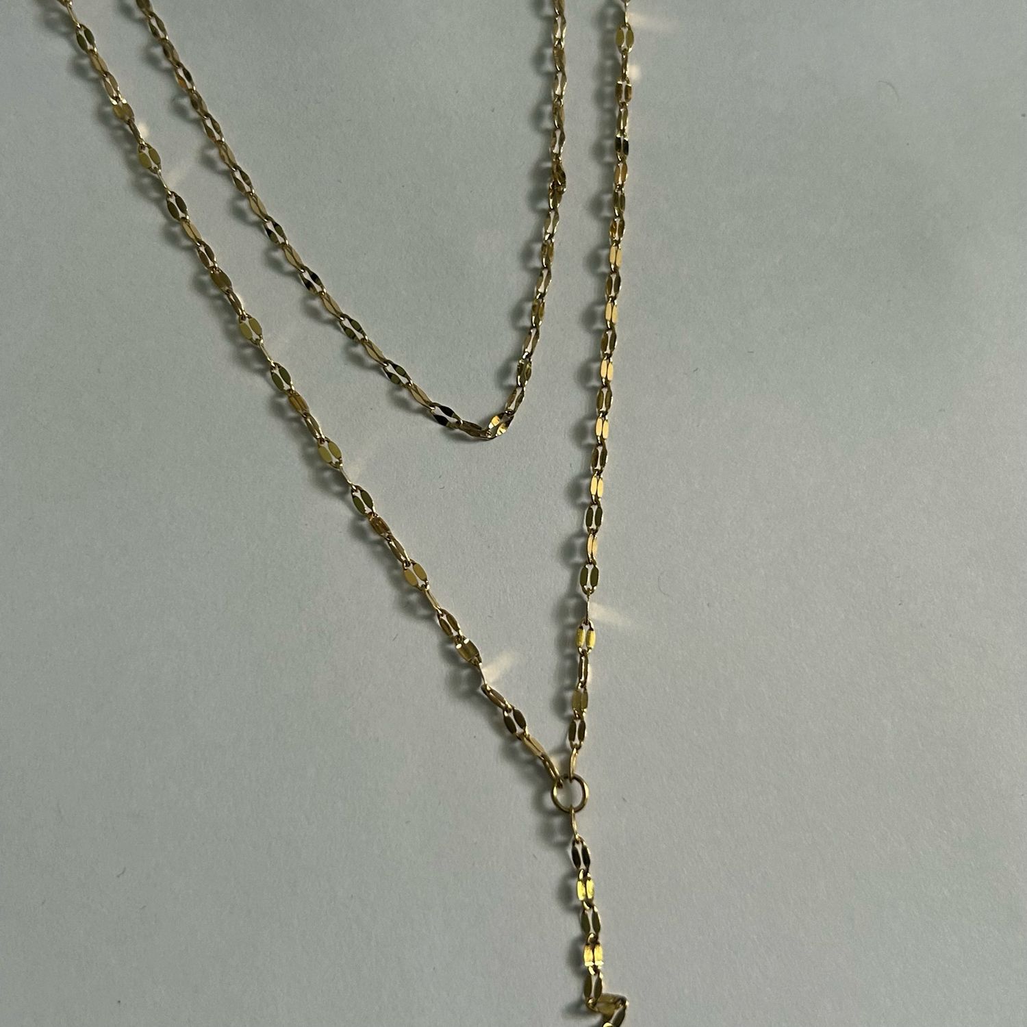 Gold Layered Drop Necklace