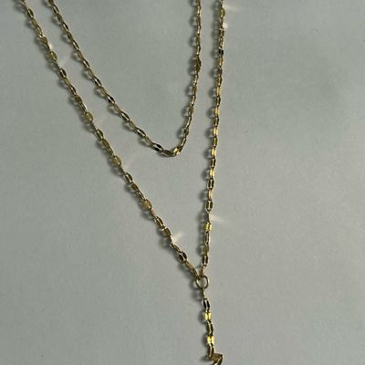 Gold Layered Drop Necklace
