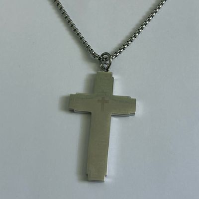 Lord&#39;s Prayer Cross Necklace
