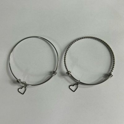 Custom Charm Bangle Bracelet